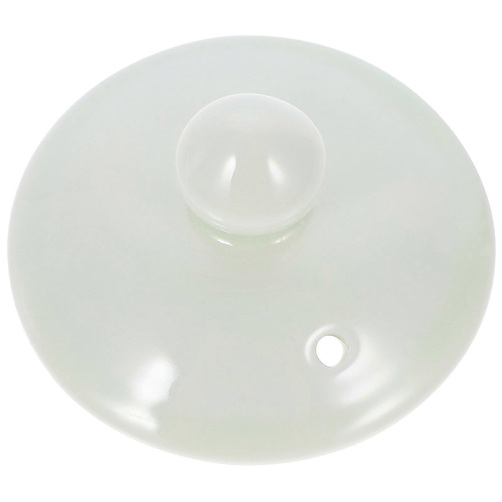 Ceramic Tea Lid Replacement for Kettle Teacup – Heat Resistant, Cover for Optimal Brewing, Simple Design, Practical Accessory for Tea Lovers