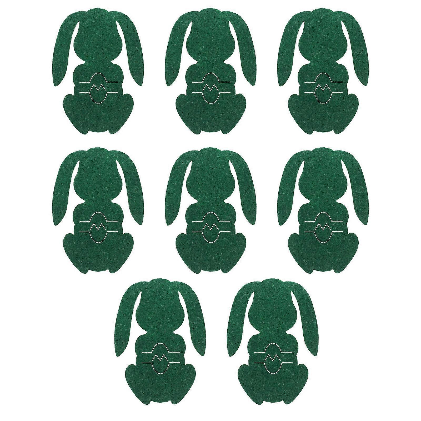 Easter Theme Tableware Organizer Bunny Shaped Storage Covers 15X11CM 8Pcs