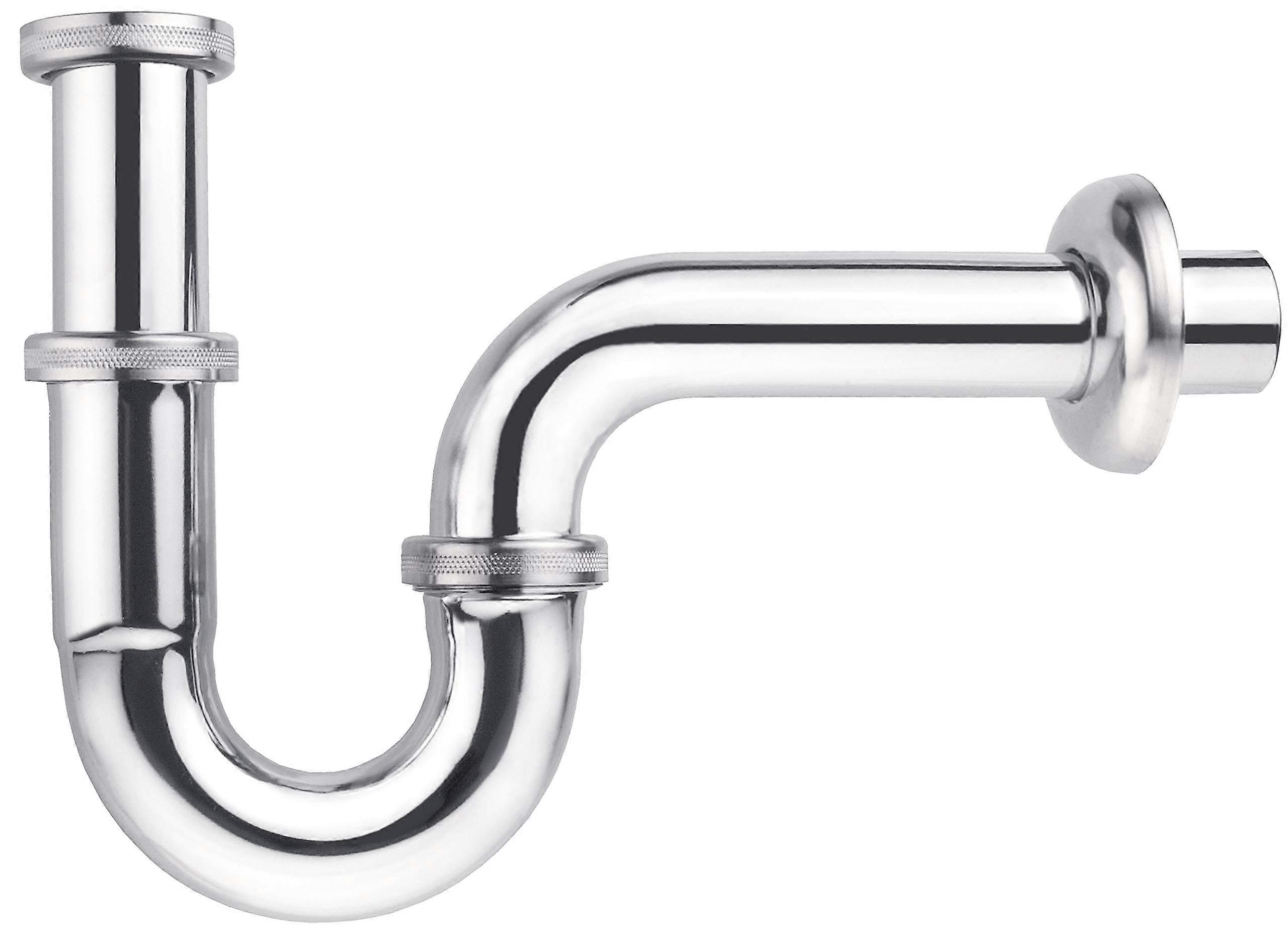 T317505 TubeType Trap 1 1/4' Brass/chr. 210 max. 180 mm height / max. 250 mm depth Chrome