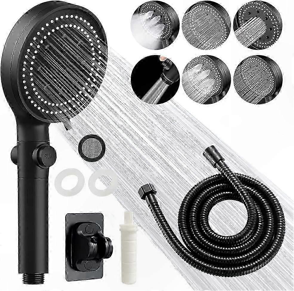 High-Pressure Rain Shower Head with Multiple Spray Modes and Durable Hose for Versatile Use