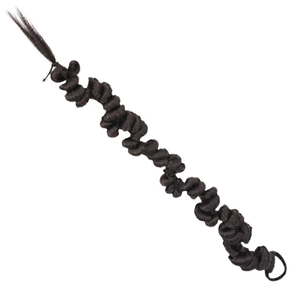 Irregular Braids Ponytail Hair Extension For Ideal For Daily Life Quick Styling 2Pcs