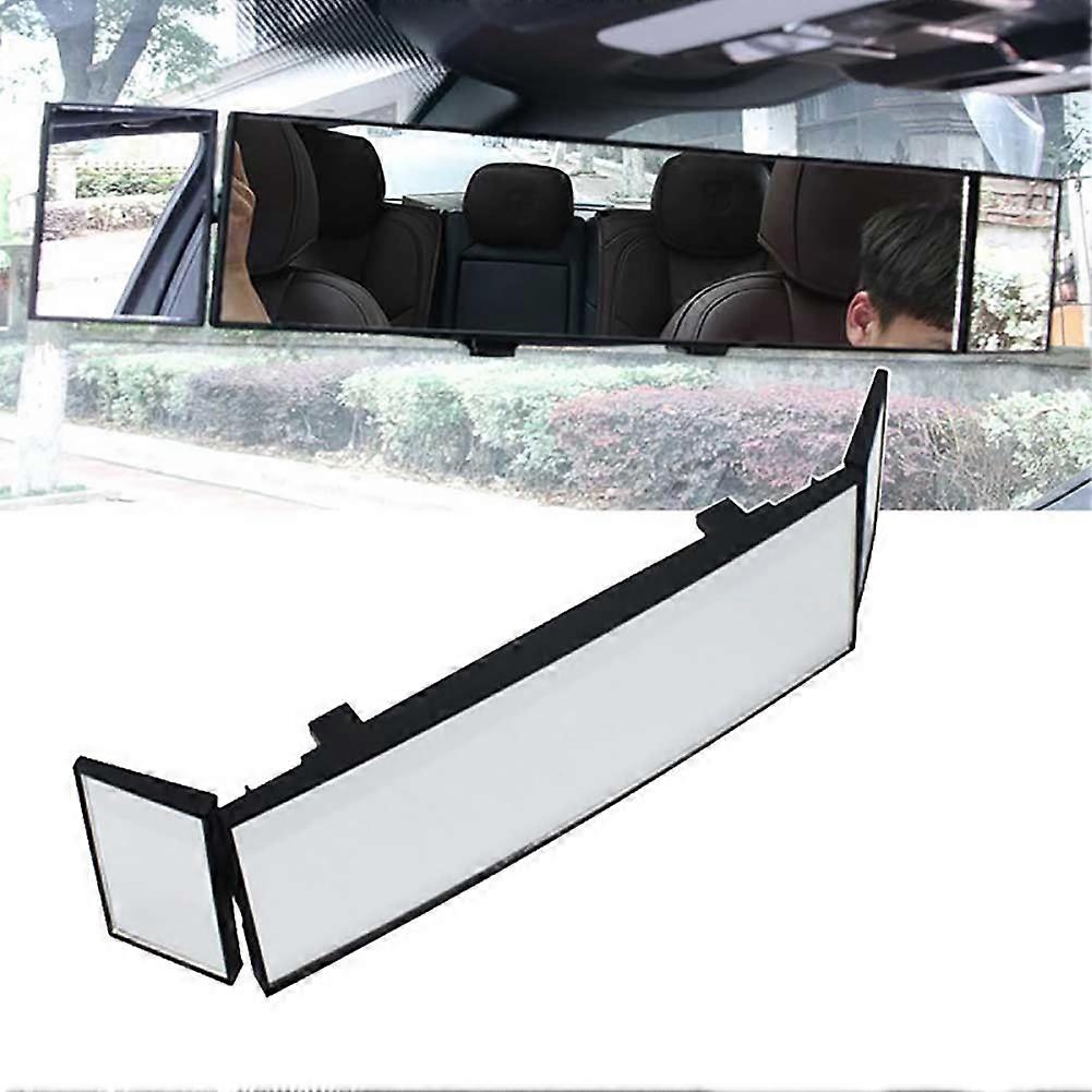 Universal Car Convex Mirror 3 Folds Curved Surface Wide Angle Rear View Mirror for Enhanced Safety
