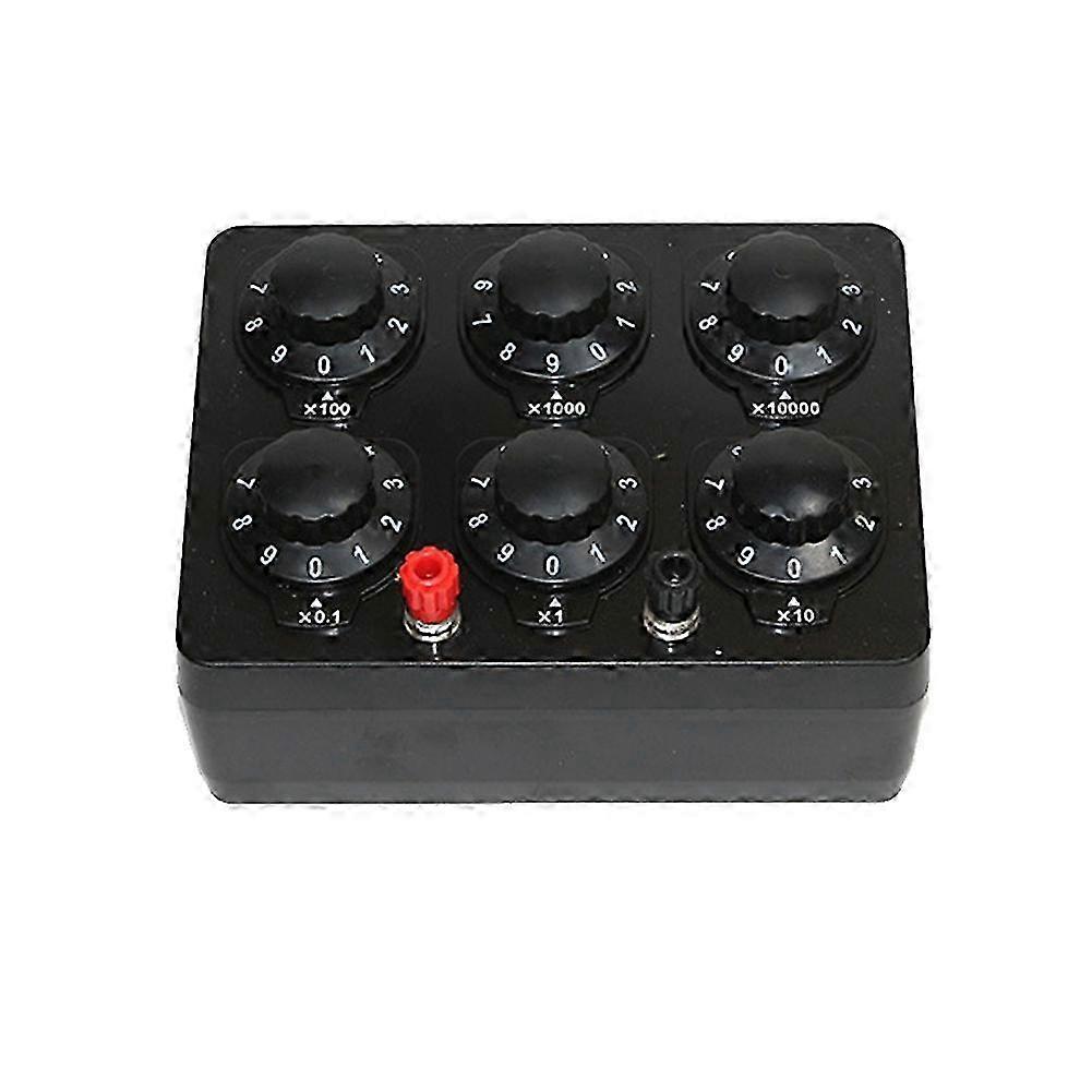 Precision Variable Decade Resistor Box with Simple Resistance from 0 to 99999.9 Ohms for Teaching Purpose