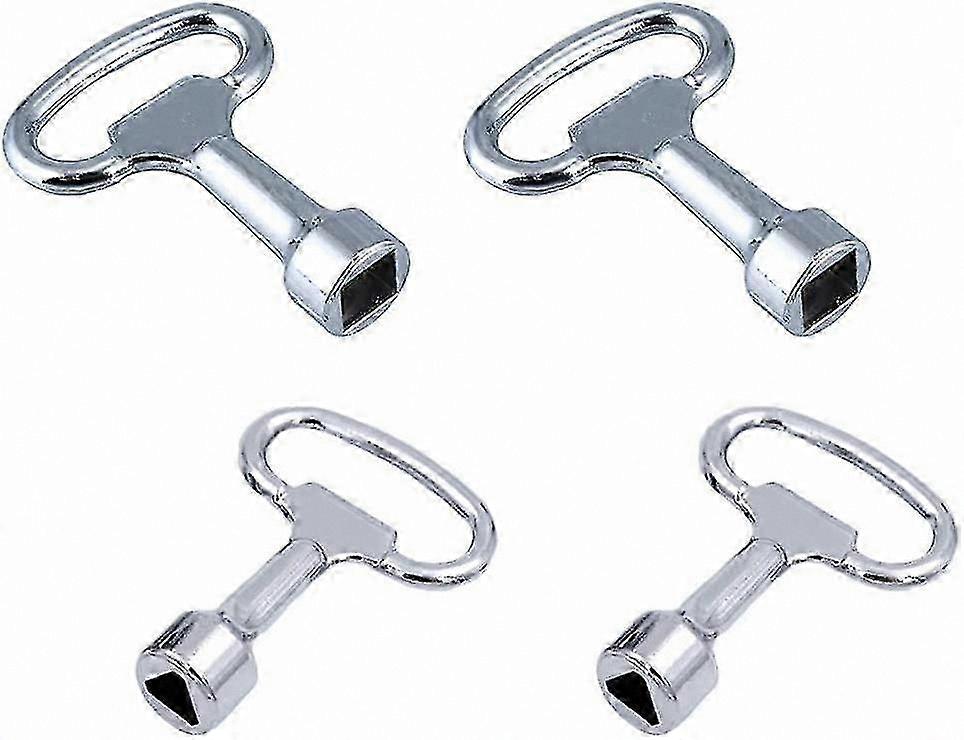 4pcs Triangular Utility Keys for Cabinet, Meter Box, and Control Panel Access