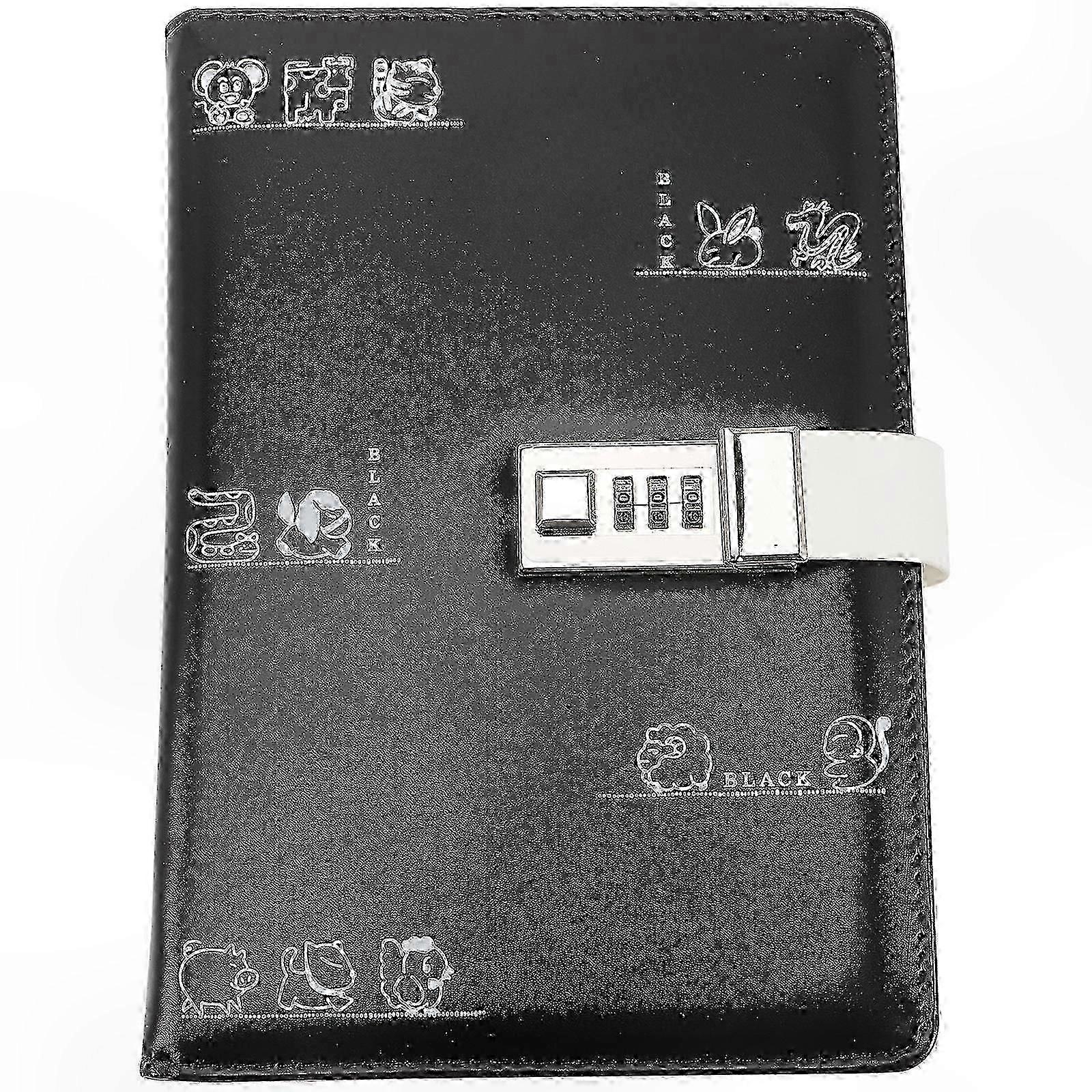 Lockable Diary Notebook with Cartoon Design for Students