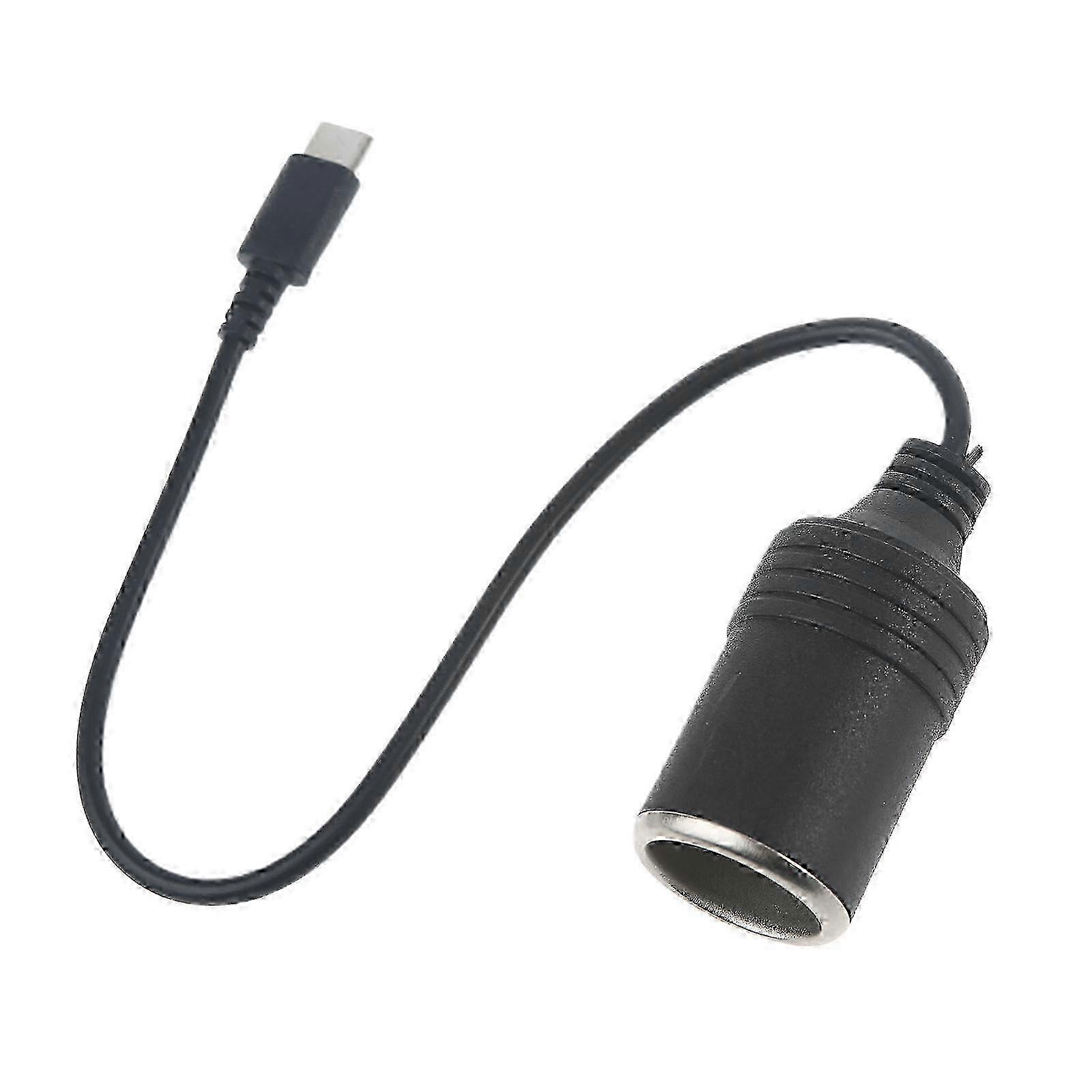 60W USB C PD to 12V Car Cigarette Lighter Socket Adapter for Car Charger & Vacuum Cleaner Edition 0820