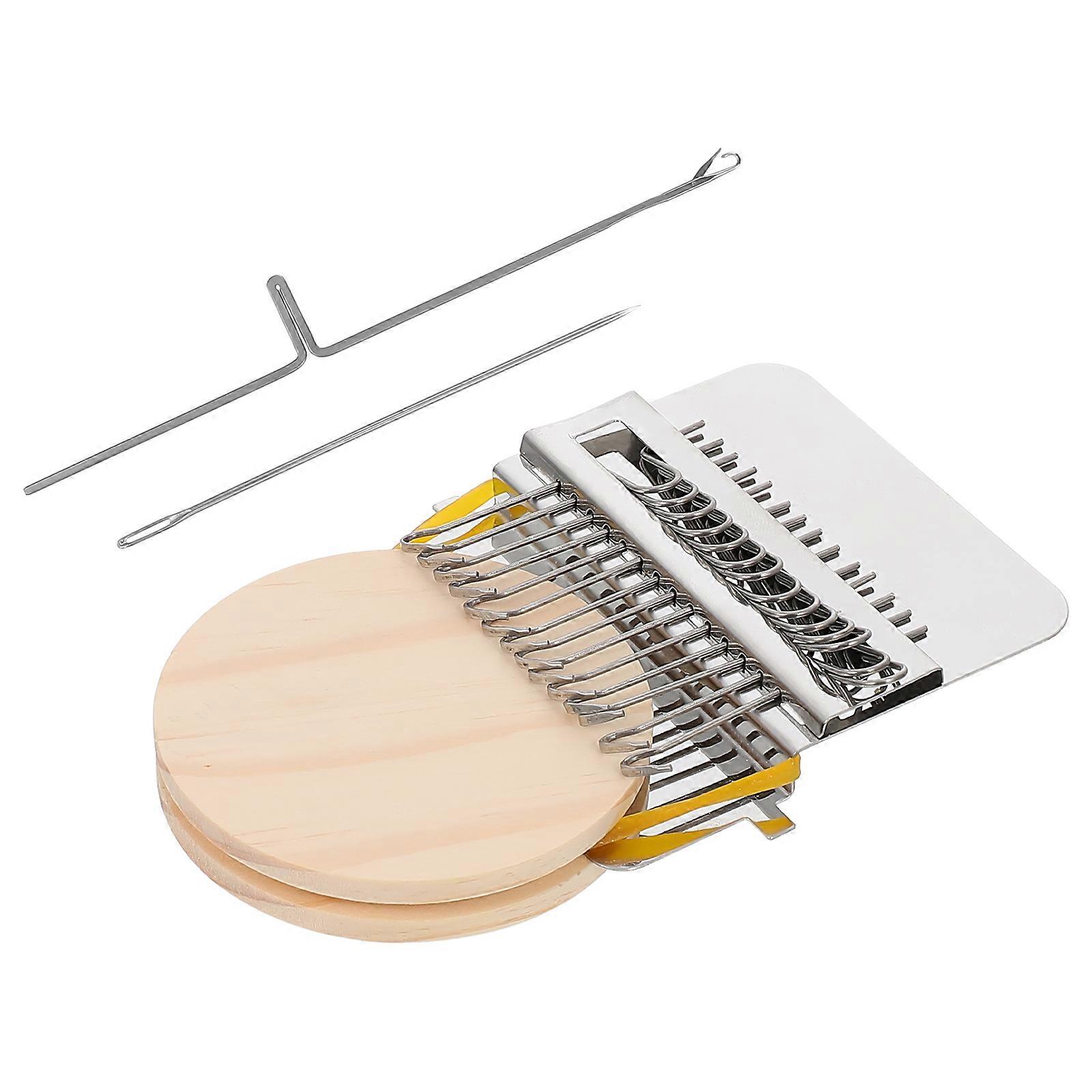 Hand Knitting Wood Tool Mini Knitting Machine Toy Gift Giving Children Educational Interaction 1 Set