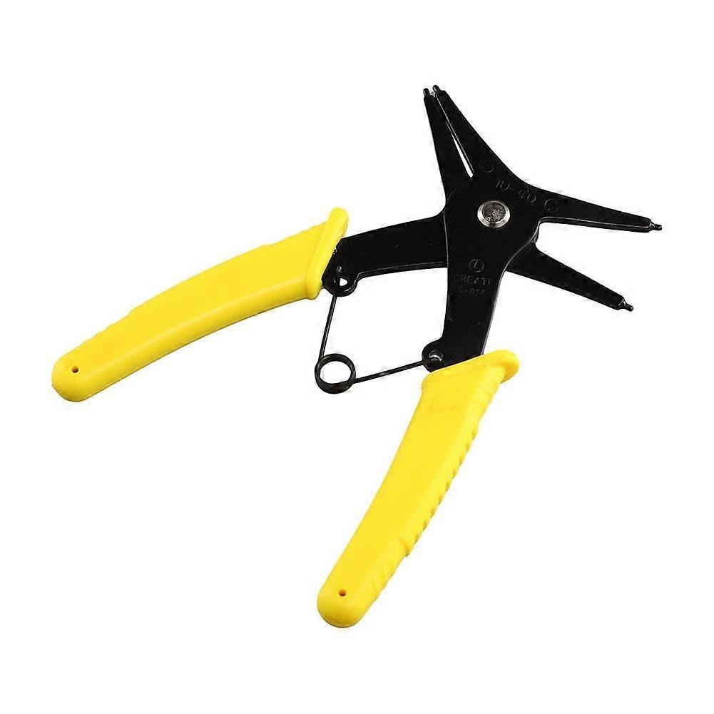 2 in 1 Snap Ring Plier 4 Way Type Circlip Pliers Dual Purpose Circlip Pliers Multifunctional Hand Tool for Inner Ring and Outer Ring Circlips