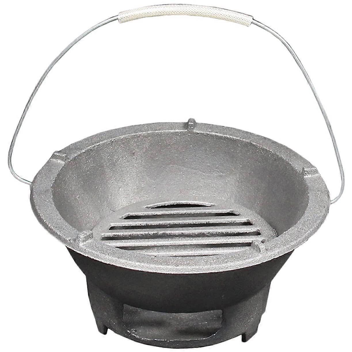 Wear-Resistant Portable Iron BBQ Stove for Outdoor Grilling, Camping, Picnics, and Backyard Use, Compact Design for Easy Storage
