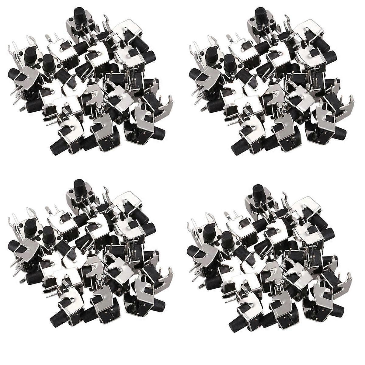 80 Pcs Momentary Right Angle Tactile Tact Push Button Switch 6 x 6mm x 8mm