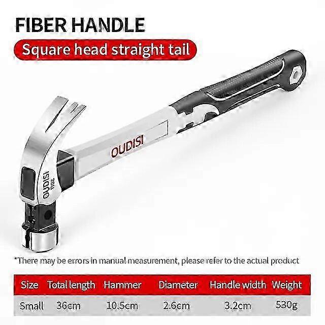 Multifunction Non-slip Shockproof Steel Hammer Hand Tool Magnetic C...