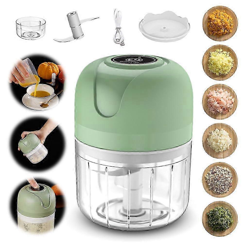 Knoblauchhacker Werkzeug für zu Hause, tragbare elektrische Mühle wiederaufladbar 250ml