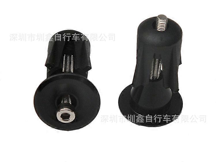Bicycle handlebar plugs, combination of aluminum alloy and plastic, applicable to mountain bikes in pairs