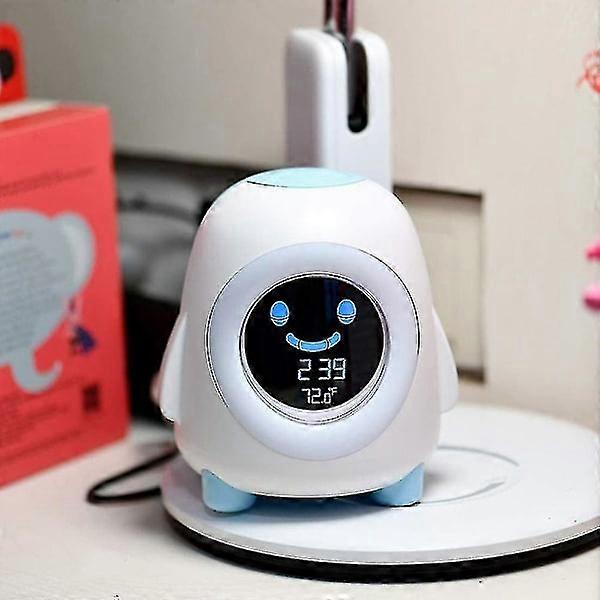 Kids Alarm Clock, Alarm Clock for Children, Ready To Wake Up Sleep Trainer, Colorful Night Light, Nap T