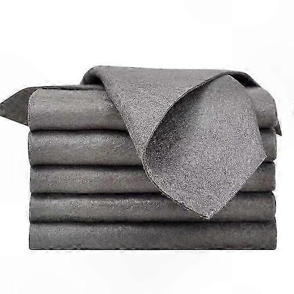 Microfiber Cleaning Cloths for Windows and Glass Surfaces, 10-Pack, Dark Grey