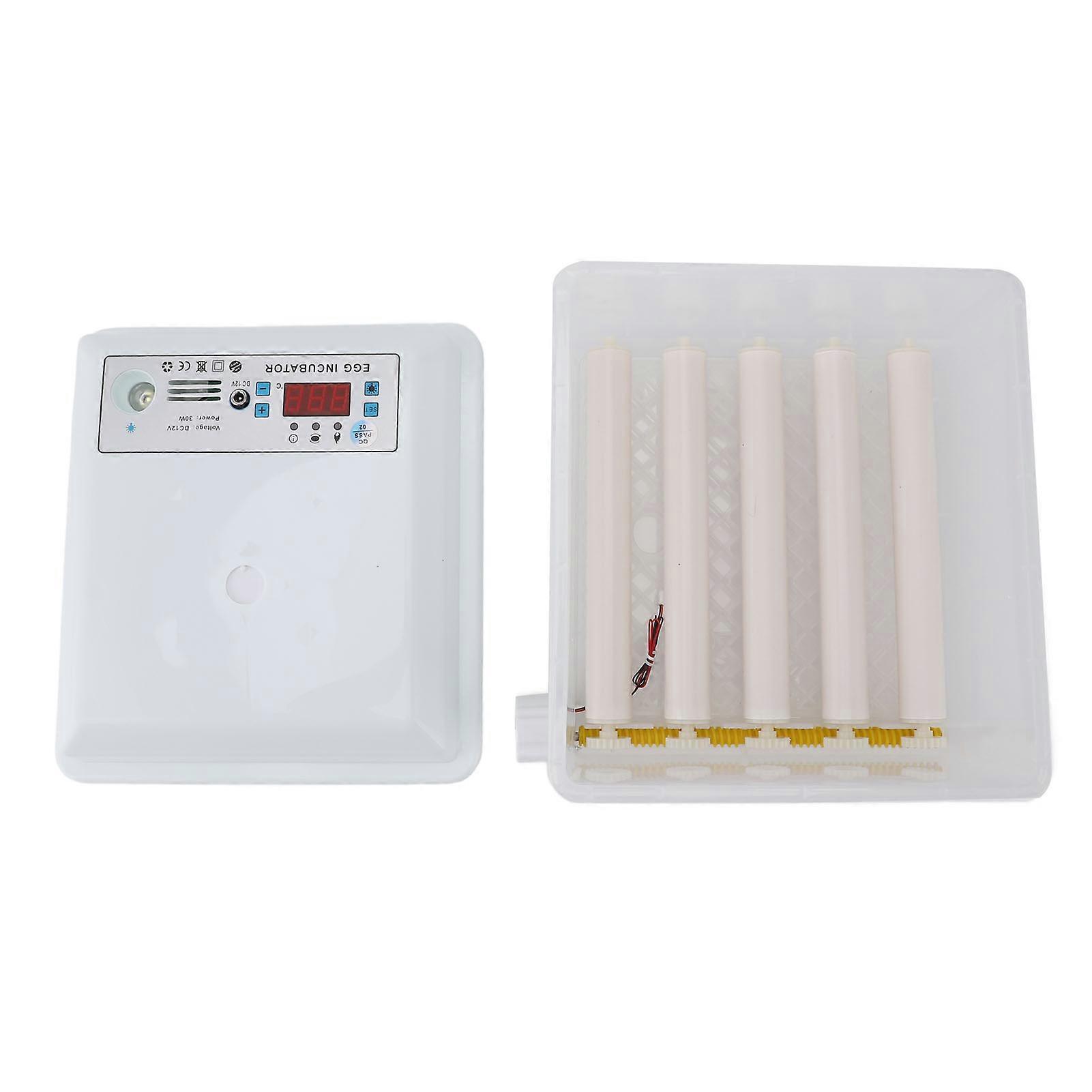 12 Eier Inkubator Dual Power Vollautomatischer 110-220V EU-Stecker