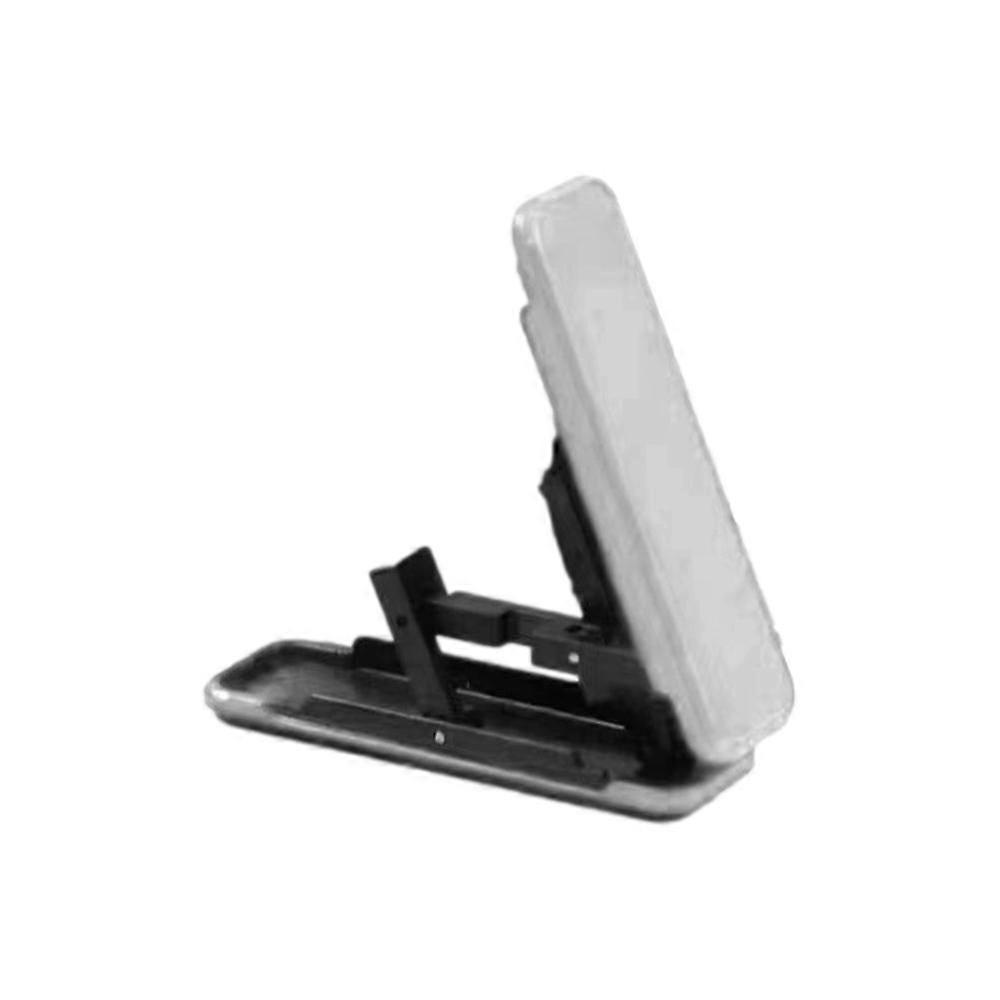 Folding Aluminum Alloy Phone Stand with Adjustable Angle - Durable & Portable Design, Available in Silver, Black, Pink, Red