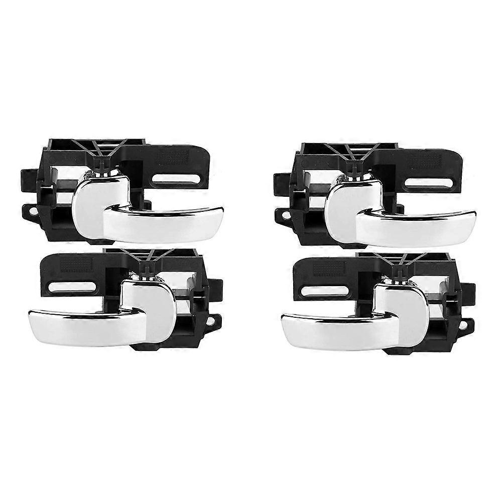 4X Door Handle Interior Inner Chrome Left Right for J10 2007-2013 80670JD00E 80671JD00E