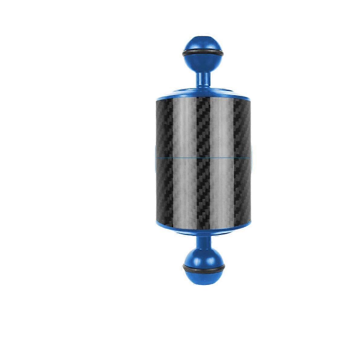 Diving Photography Double Ball Head Buoyancy Light Arm 5-Inch Ultra-Lightweight Carbon Fiber D60MM Blue