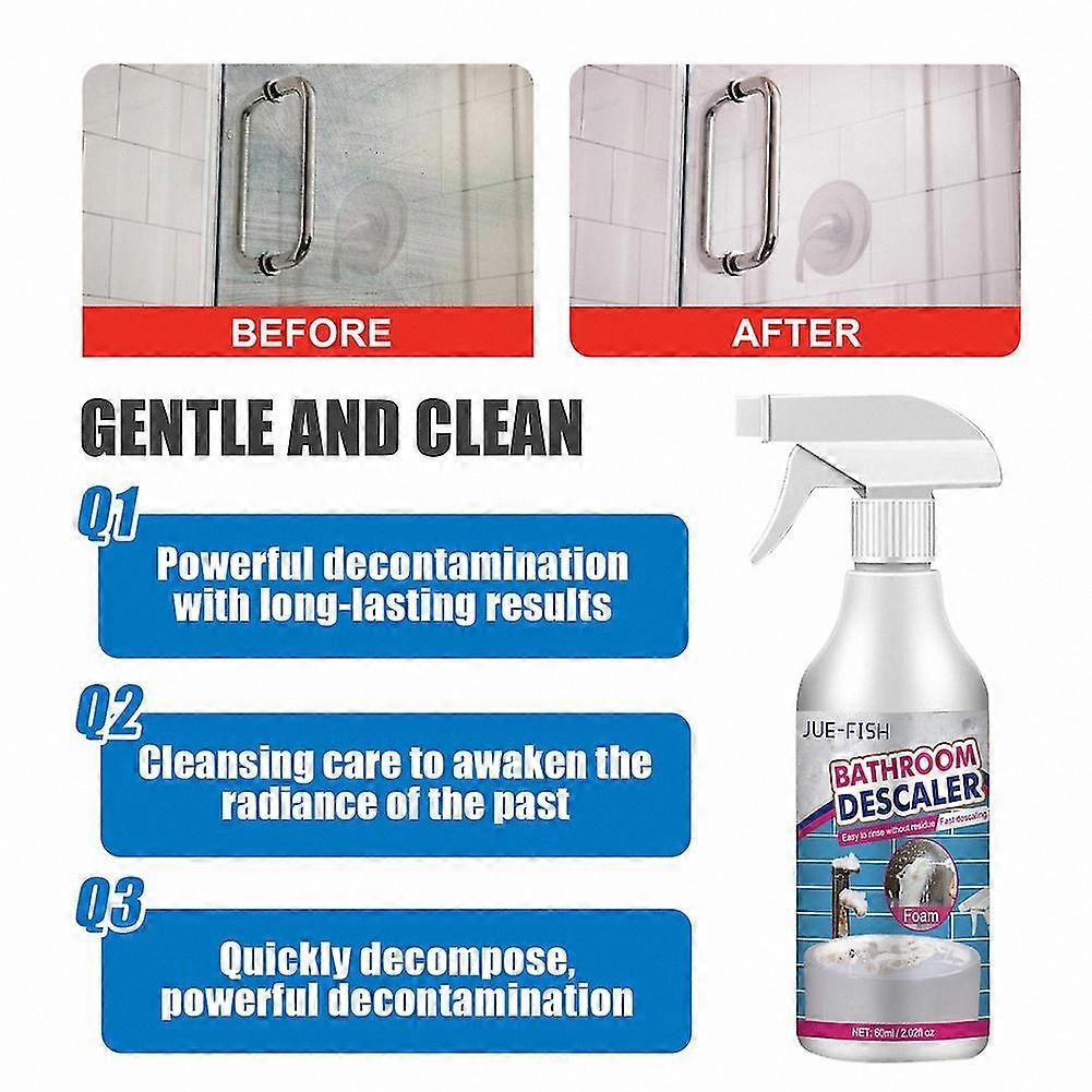 Bathroom Glass Descaler and Tile Cleaner for Tubs and Faucets 120ml Solution