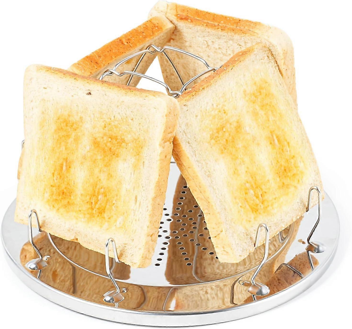 Mini bread pan camping accessory with foldable stand