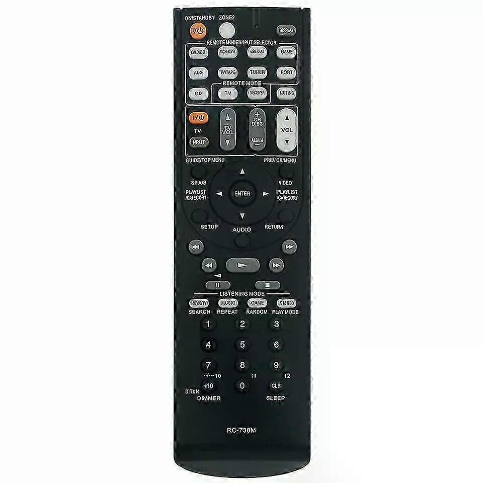 New RC-738M Remote Control For ONKYO Audio Video Receiver AV TX-SR607B TXSR607B