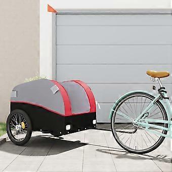 Bike Trailer Black and Red 45 kg Iron