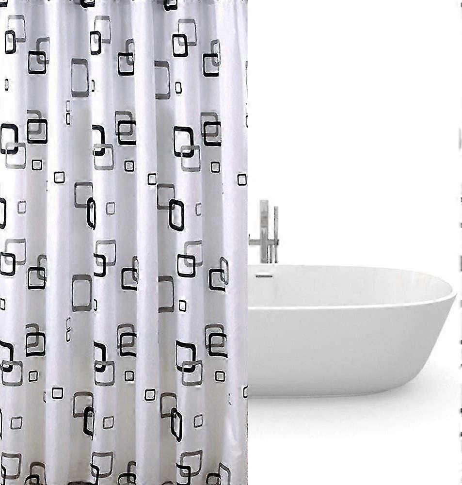 Tcgg防水シャワーカーテン180 x 220カビの証拠無臭Peva [PVCフリー] 12リングバスルームシャワー用防水カーテン