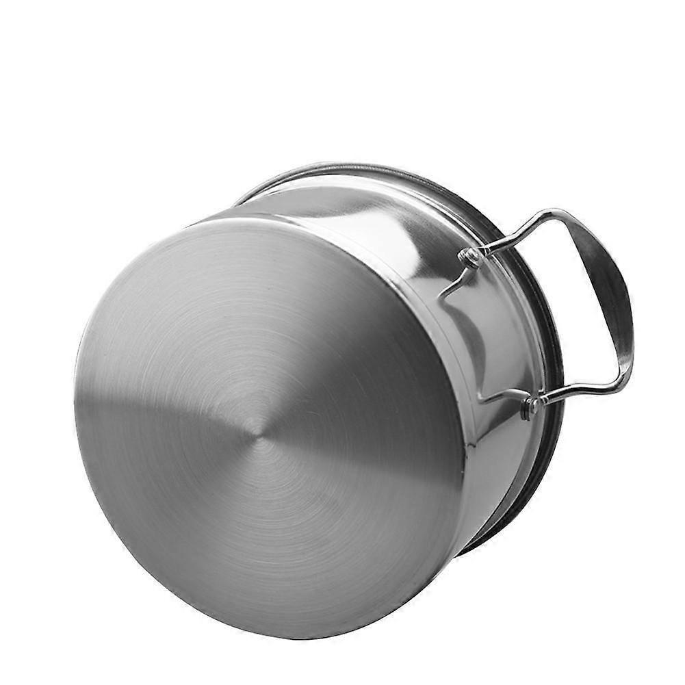 18 ס"מ נירוסטה מלאי סיר עם מכסה מעובה נזק סיר בישול סיר בישול (כסף)