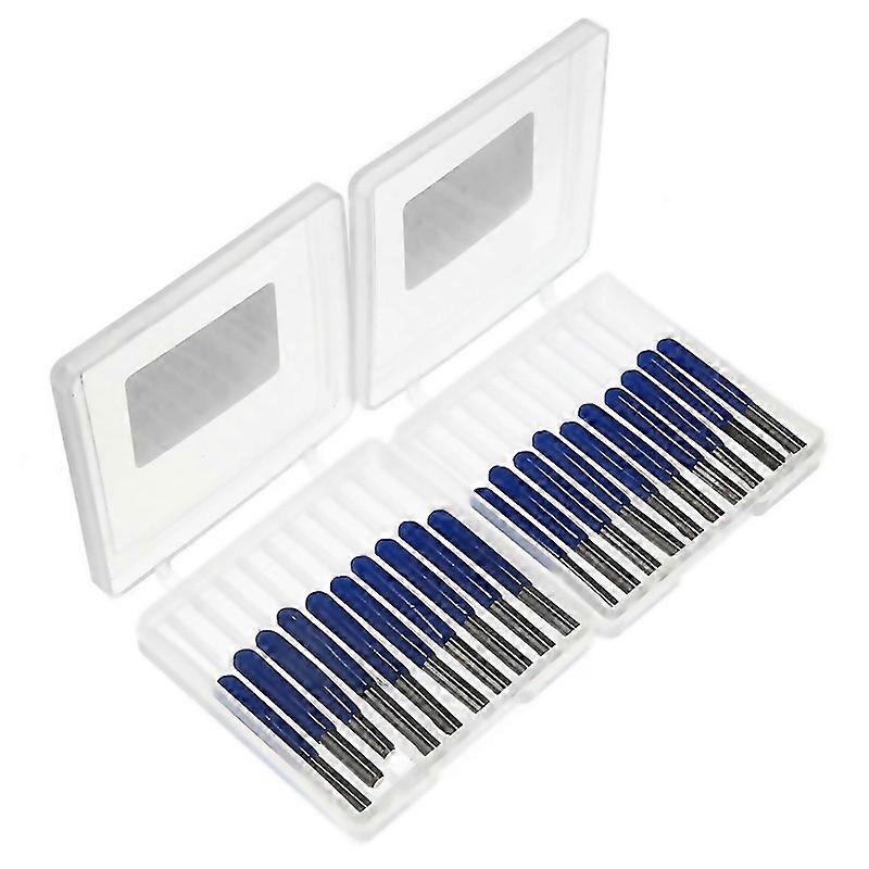 For 20pcs Carbide Pcb Engraving Bits 3175mm Cnc Router Bit 10152030 Degree Milling Cutter Tools