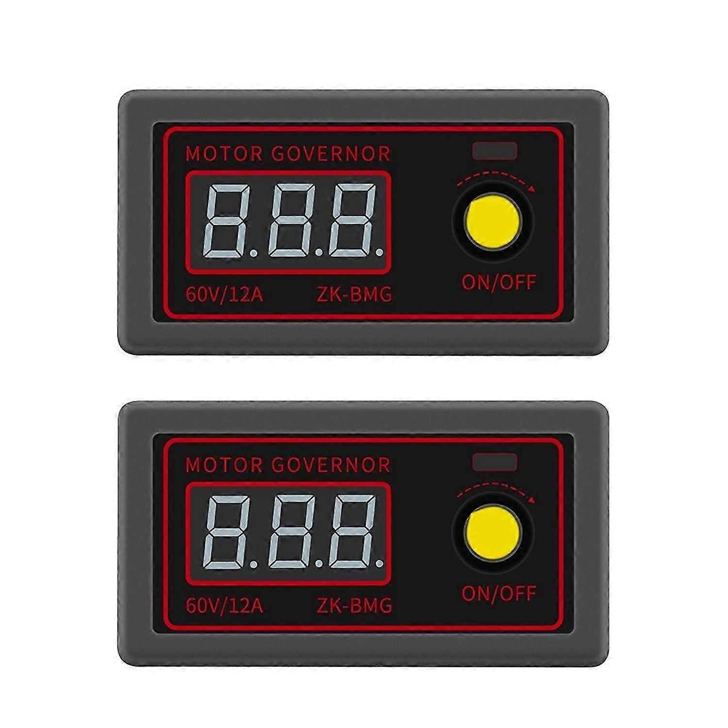 2PCS PWM Fan Speed Control Switch DC 9-60V 12A 500W Motor Dimming Speed Controller 5V 12V 24V Adjust