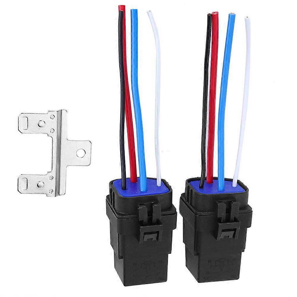 12V DC 40A 4-Pin Waterproof Auto Relay Set with Socket, 4.3x5.7x3cm