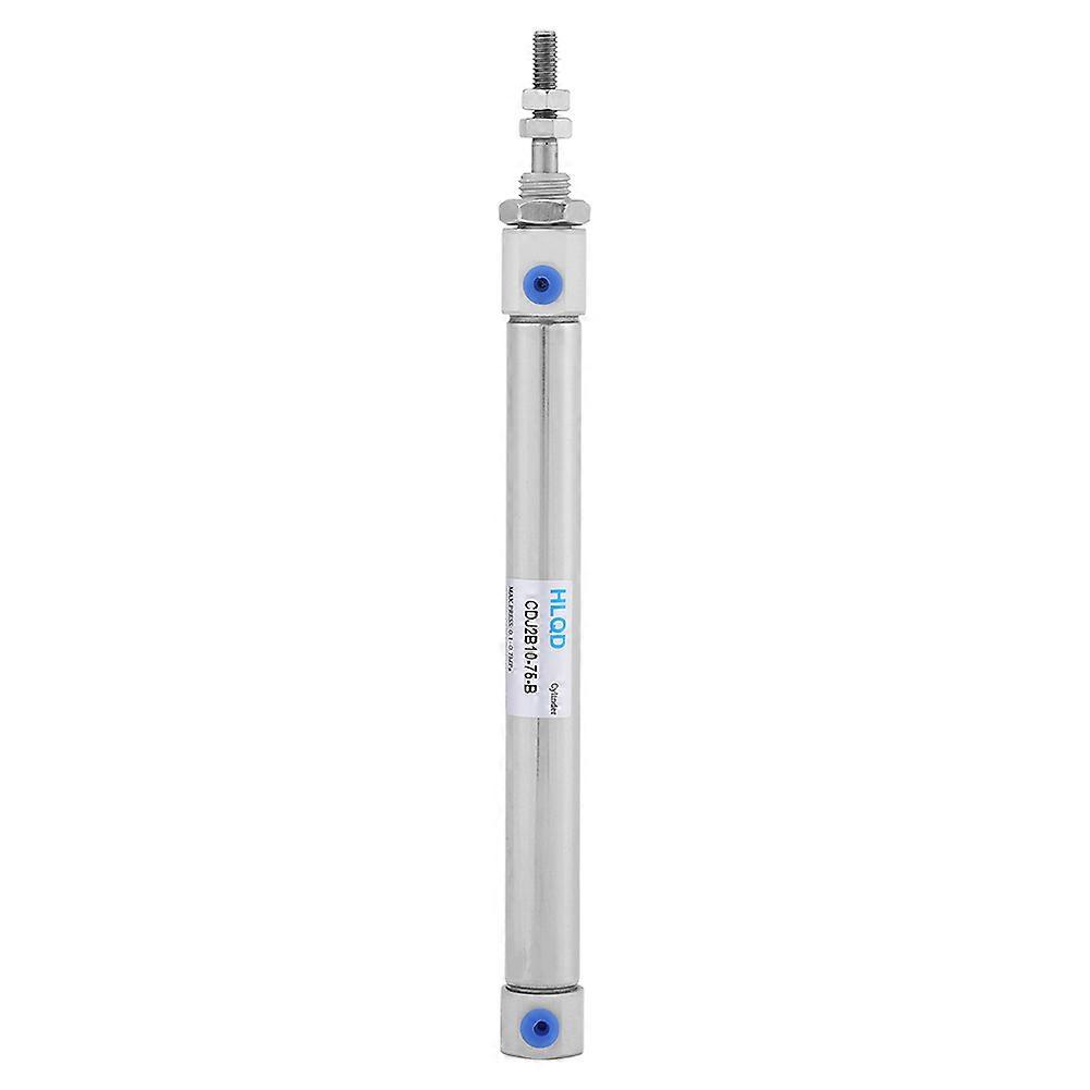 Double Acting Mini Pneumatic Cylinder, Single Rod, 10mm Bore, 75mm Stroke, Stainless Steel
