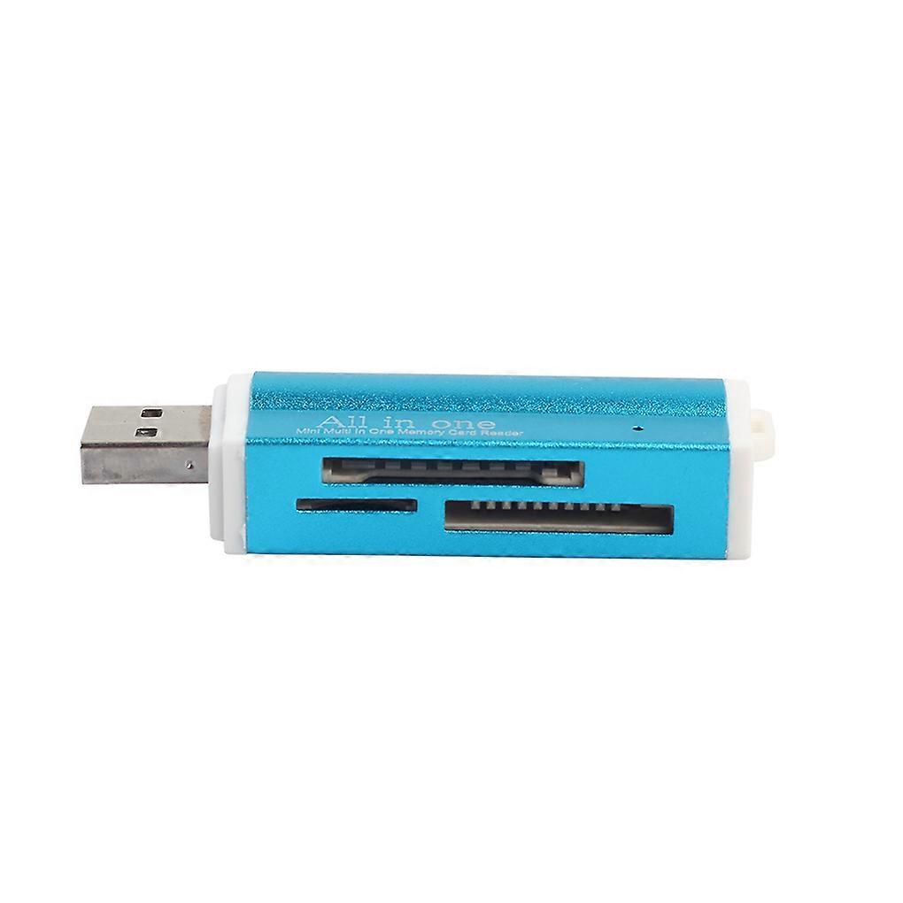 Lighter Shape USB 2.0 All in 1 Multi Memory Card Reader Adapter For SDHC TF M2 MMC MS PRO Card Reader