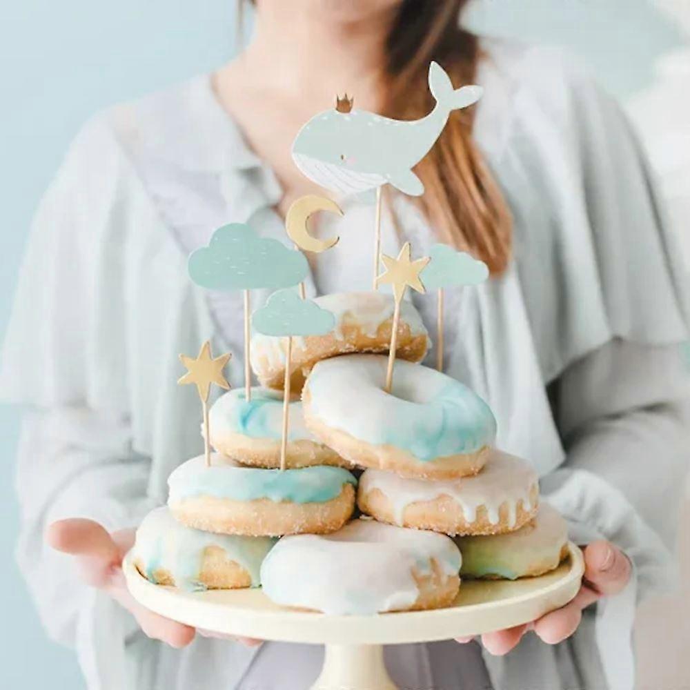 Blue Whale Cake Toppers