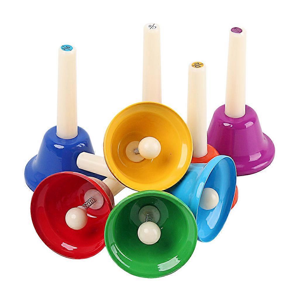 Early Educational Teaching Aid Hand Bell for School 16Pcs Multi-Purpose