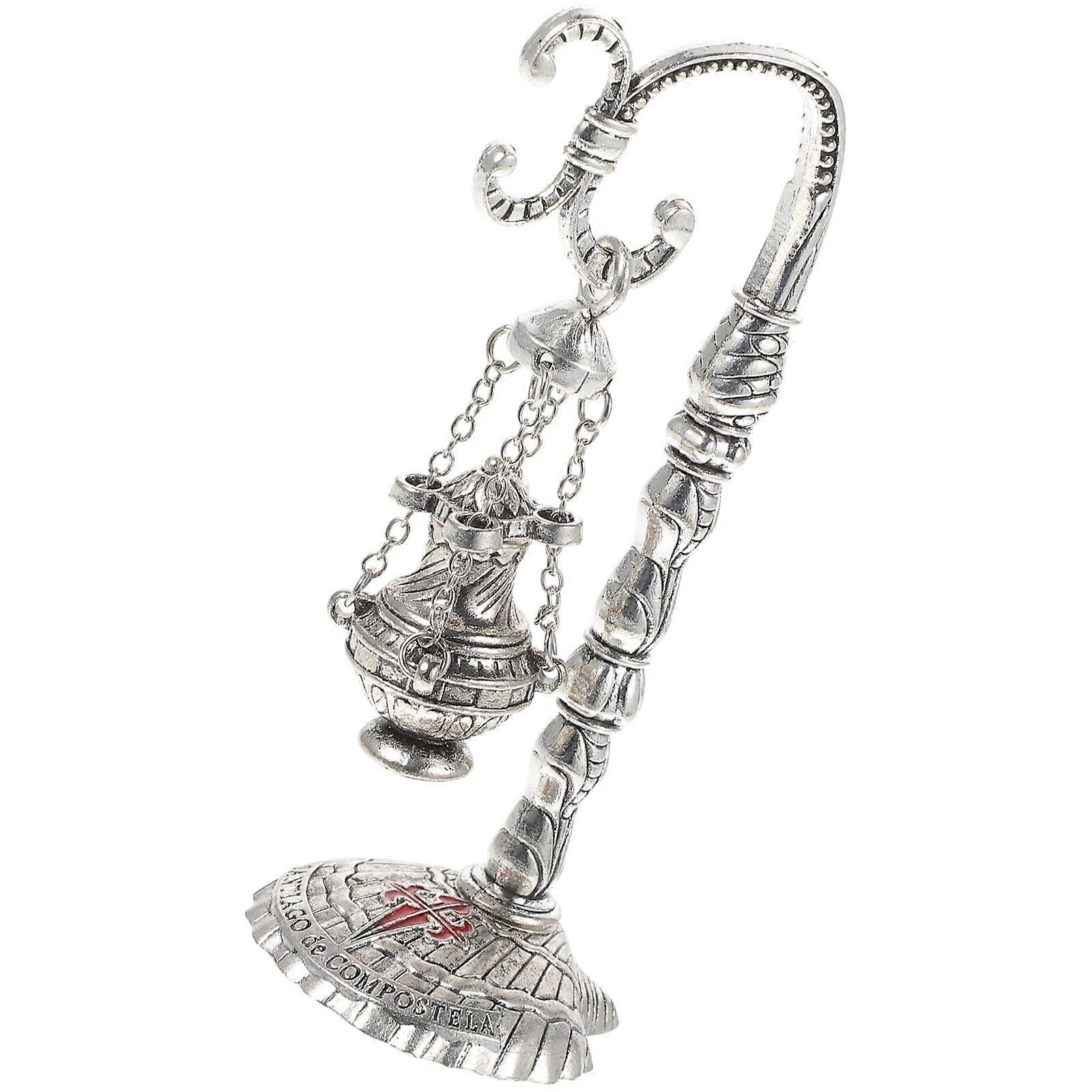 Silver Censer Ornament Incense Burner for Home 3Pcs Set