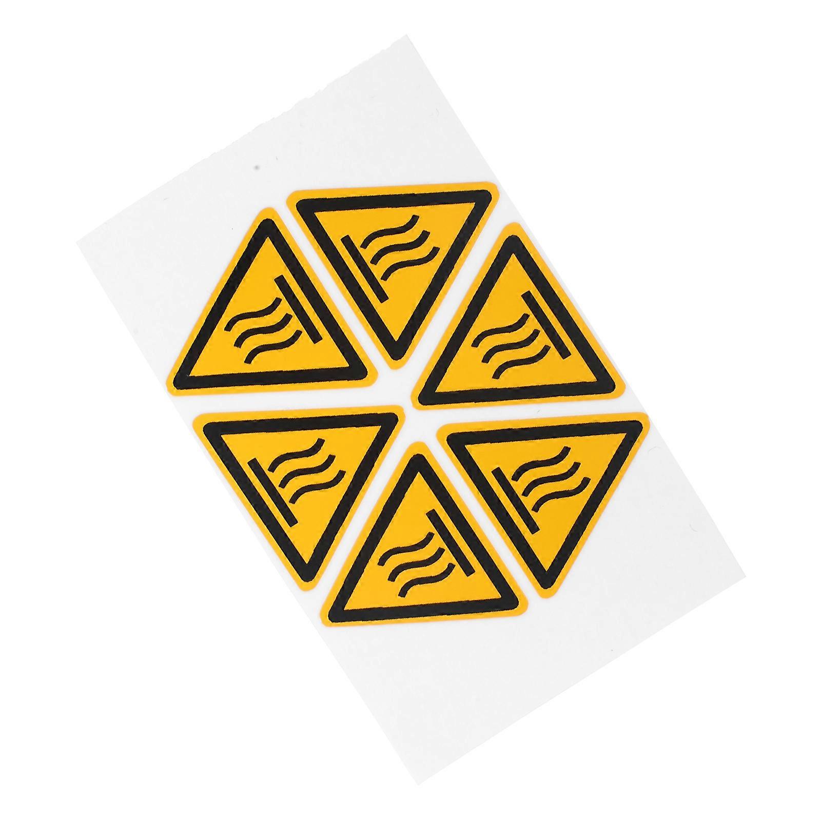 Warning Label High Temperature Caution Signs for Warning 2 Sheets