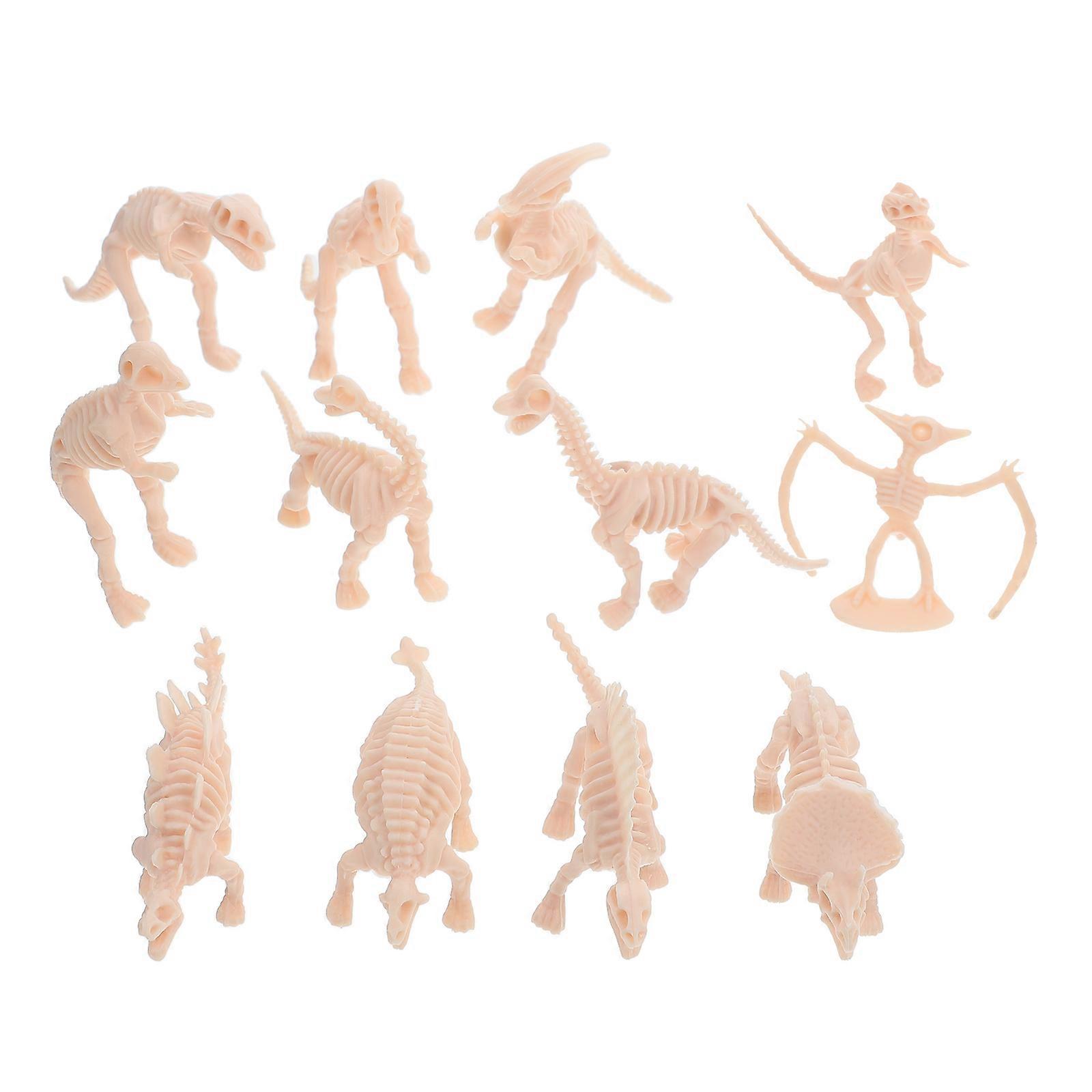 12Pcs Dinosaur Skeleton Model for Playing Educational Archaeological Exploration
