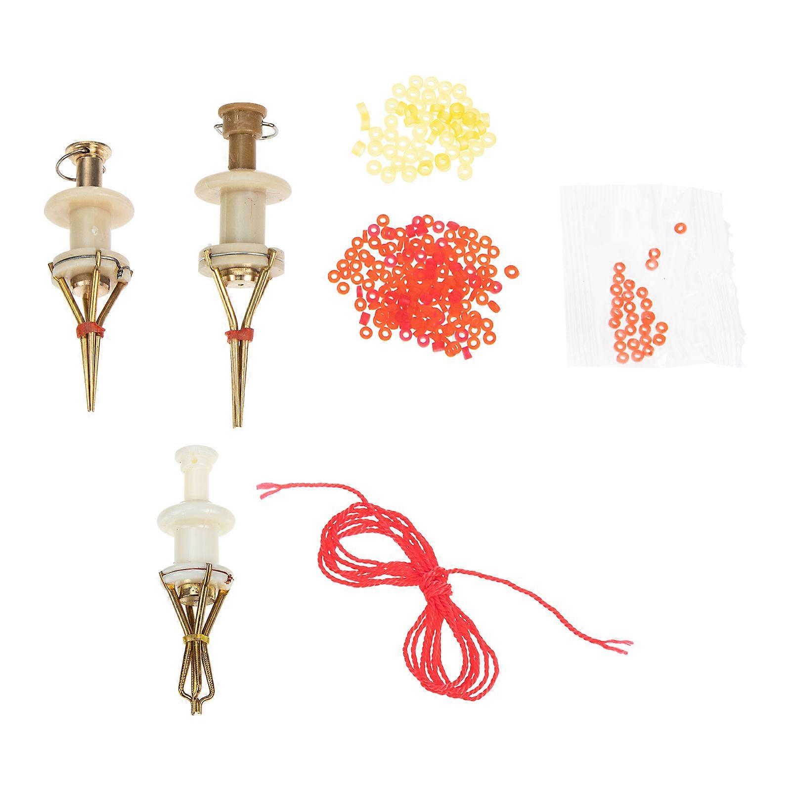 Convenient Red Worm Clip Angling Accessory for Fishing Use 3Pcs