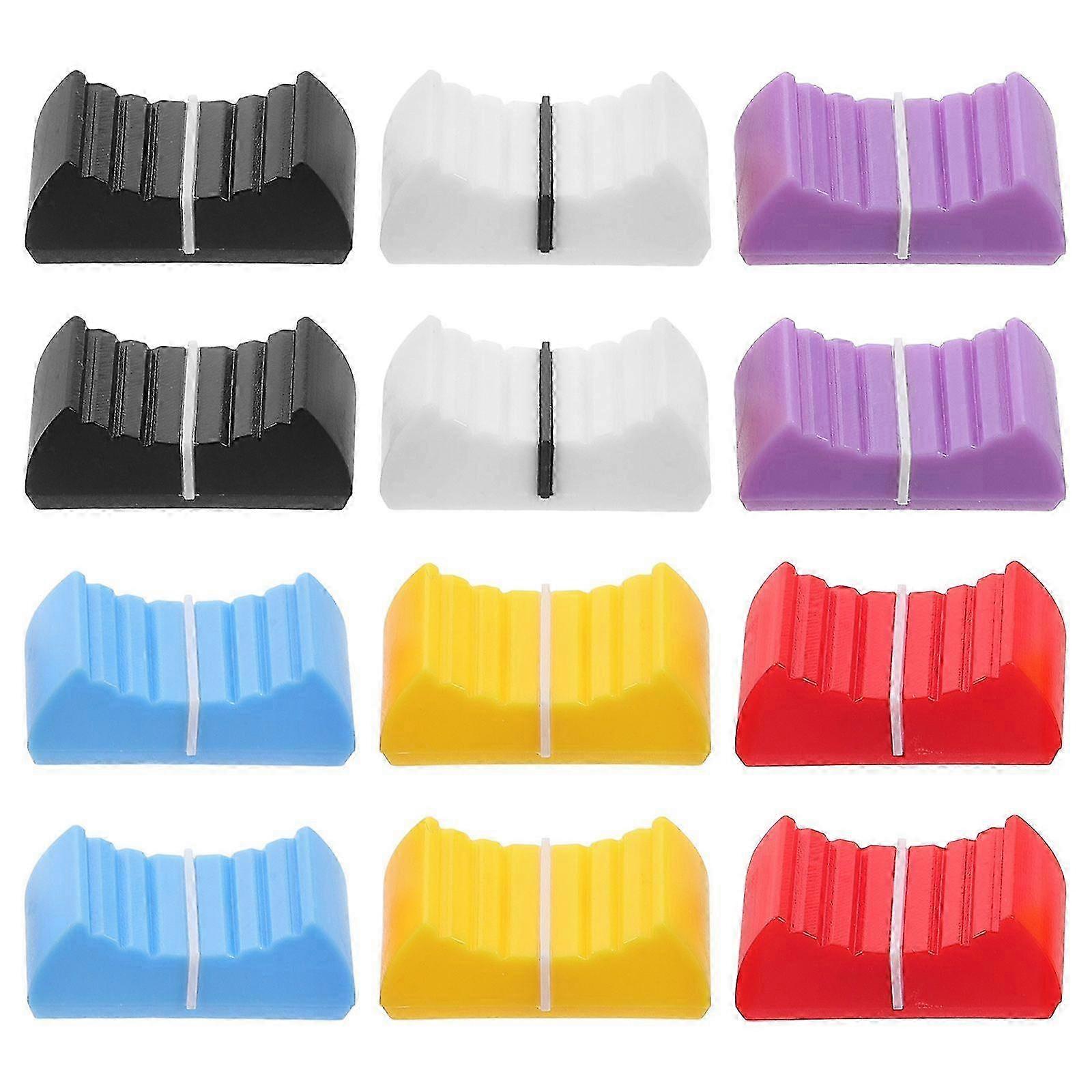 12pcs Fader Replacing Pull Caps, Fader Push/Pull Replacement Parts for Mixers, Consoles