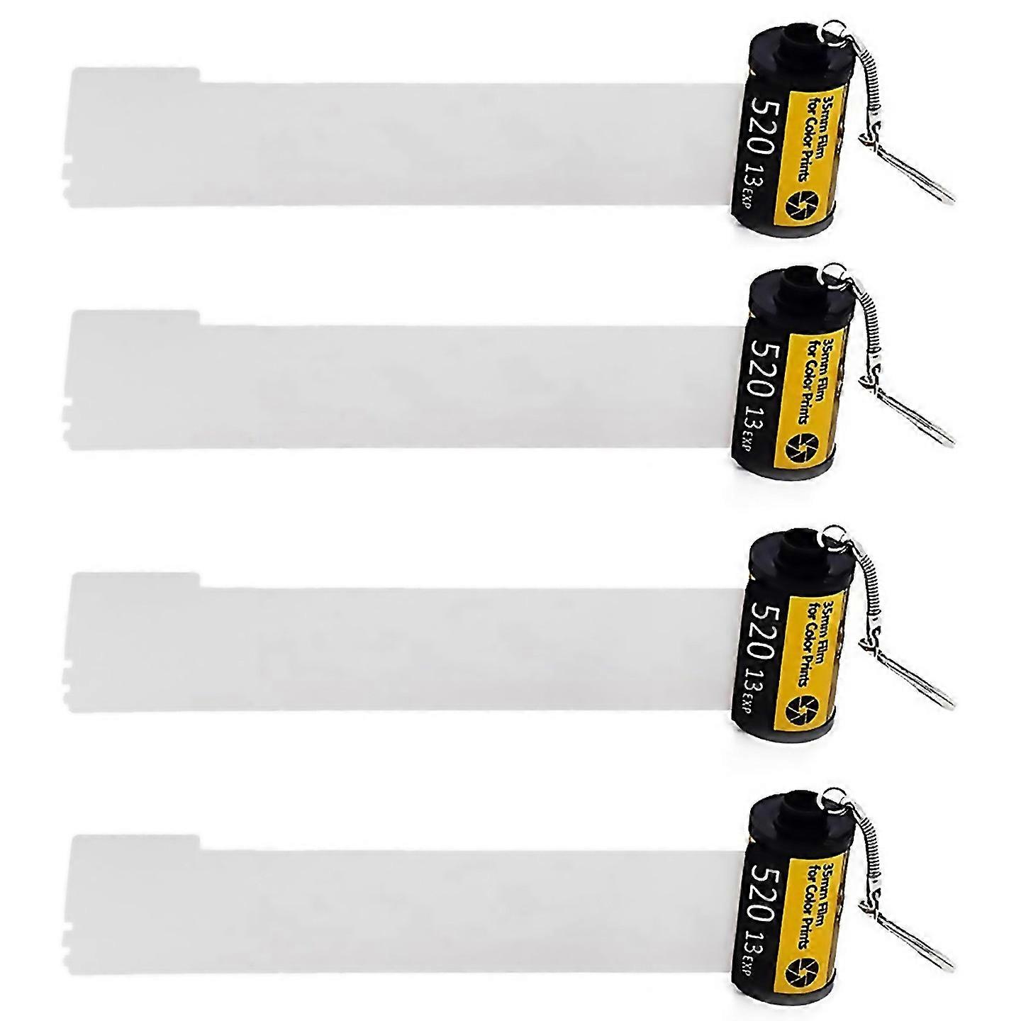 For 4pcs Sublimation Memory Film Roll Keychain Double Sided Sublimation