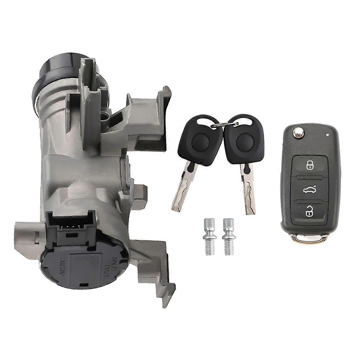 1K0905851B, ILA740, 1131NC12919 Ignition Switch Door Lock Cylinder W/Remote Key for 2006-2011