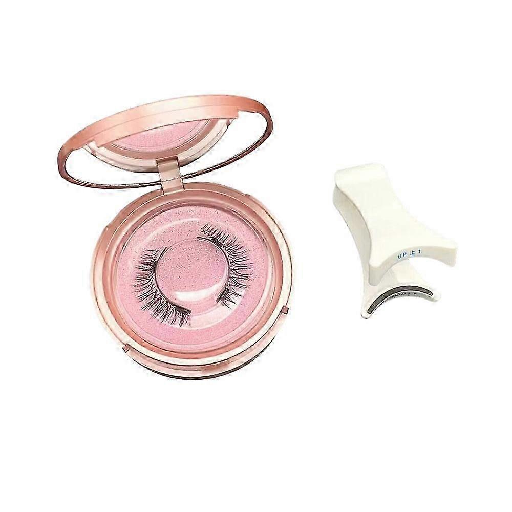 2 pair Magnetic Eyelashes With Clip Glue Free Eyelash Set Soft Magnetic Lashes Natural Lazy Eyelash