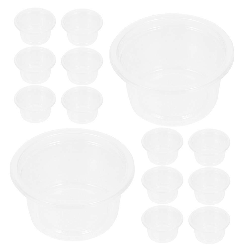 Reptile Plastic Feeding Bowls for Geckos and Small Pets Water Dish Set 60Pcs