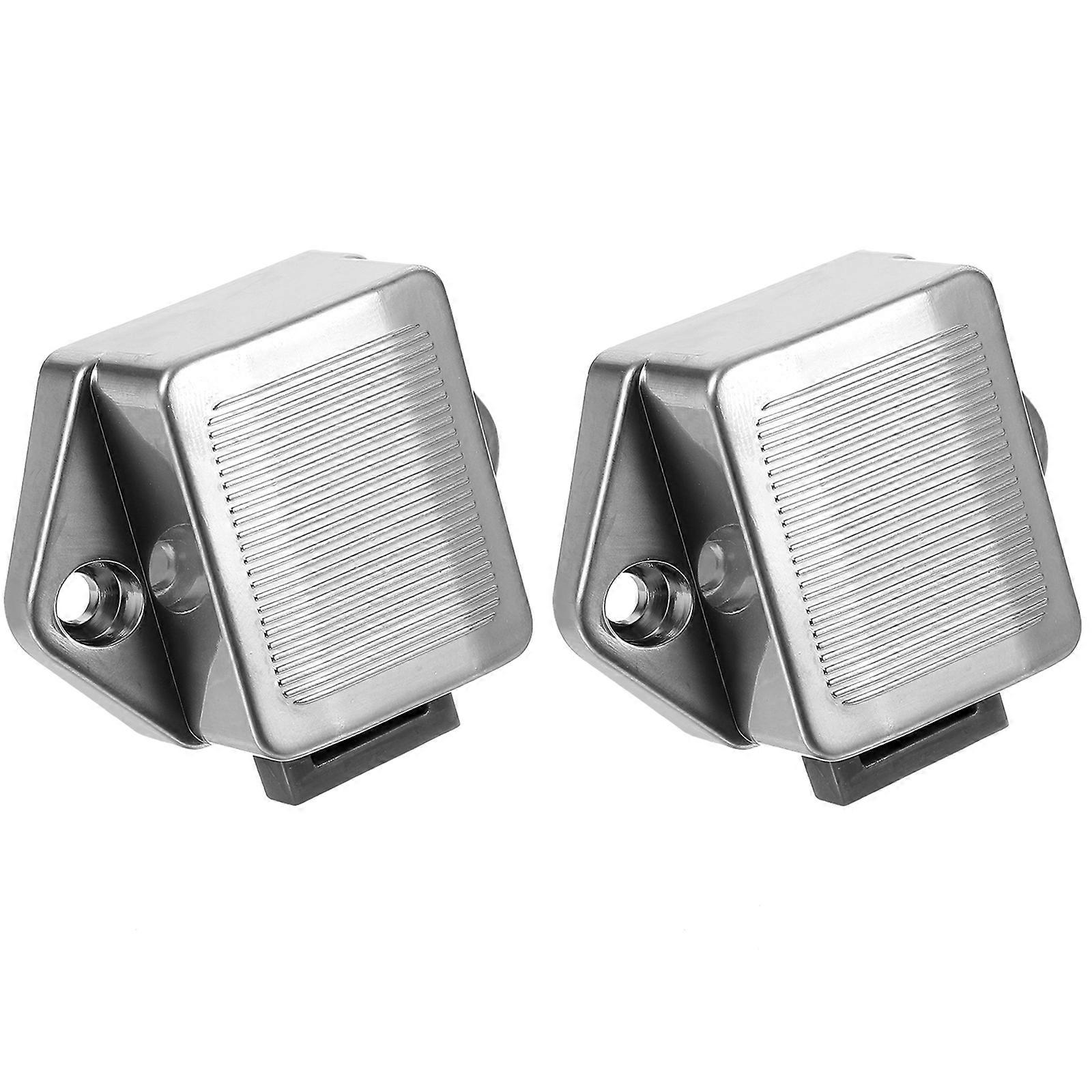 Cupboard Latches Lock Push Button Zinc Alloy Keyless Locks 2Pcs
