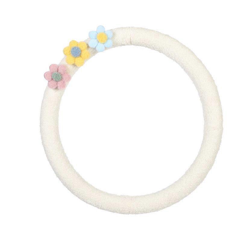 Lambskin flower car non-slip handlebar cover