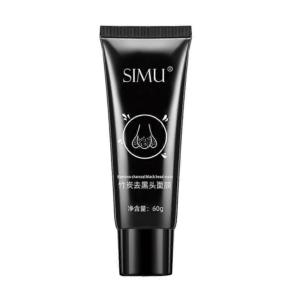 Bamboo Charcoal Blackhead Removal Mask 60g Deep Cleansing Pore Strips For Nose All Skin Types