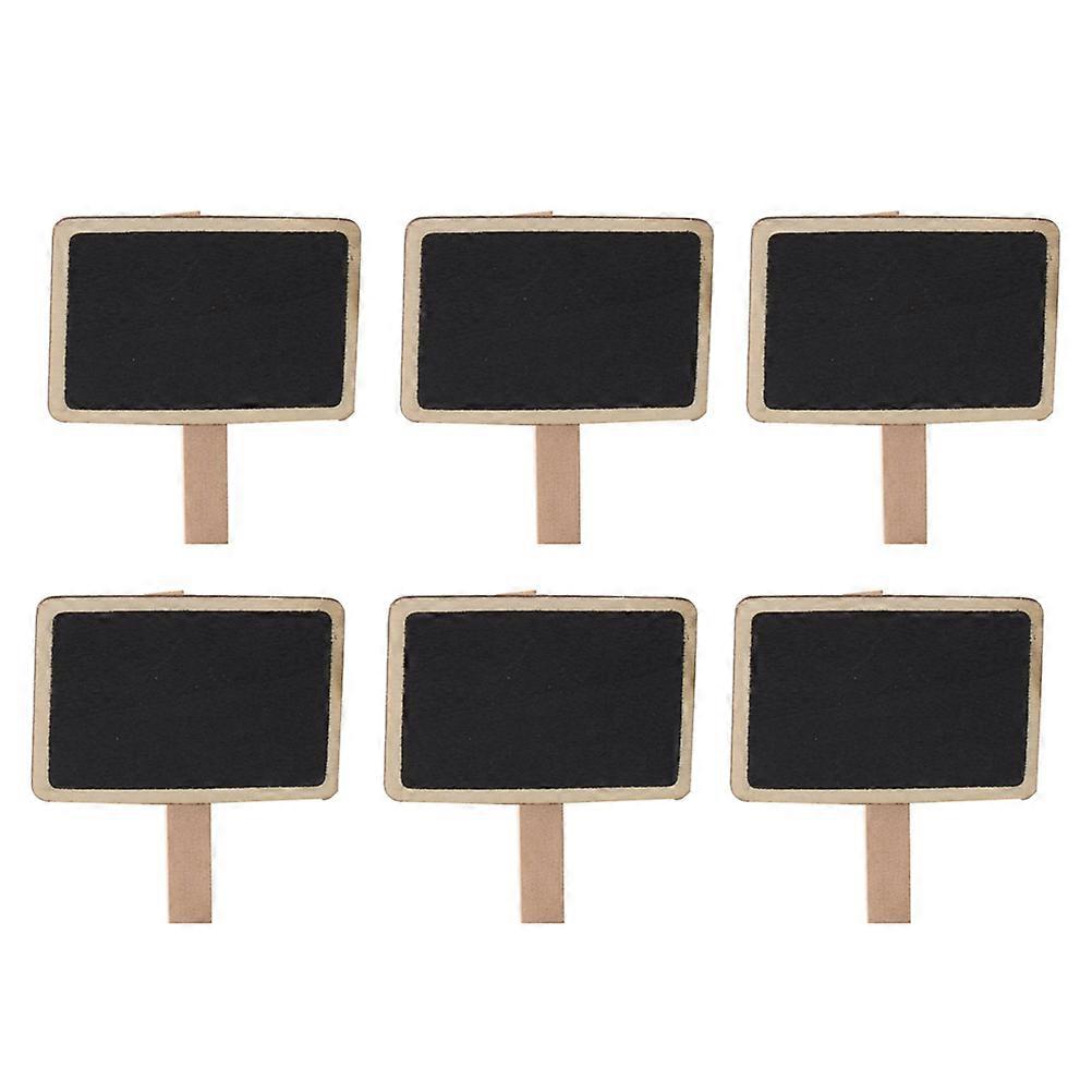 Wooden Blackboard Clips Mini Message Board for Writing 90Pcs Pack