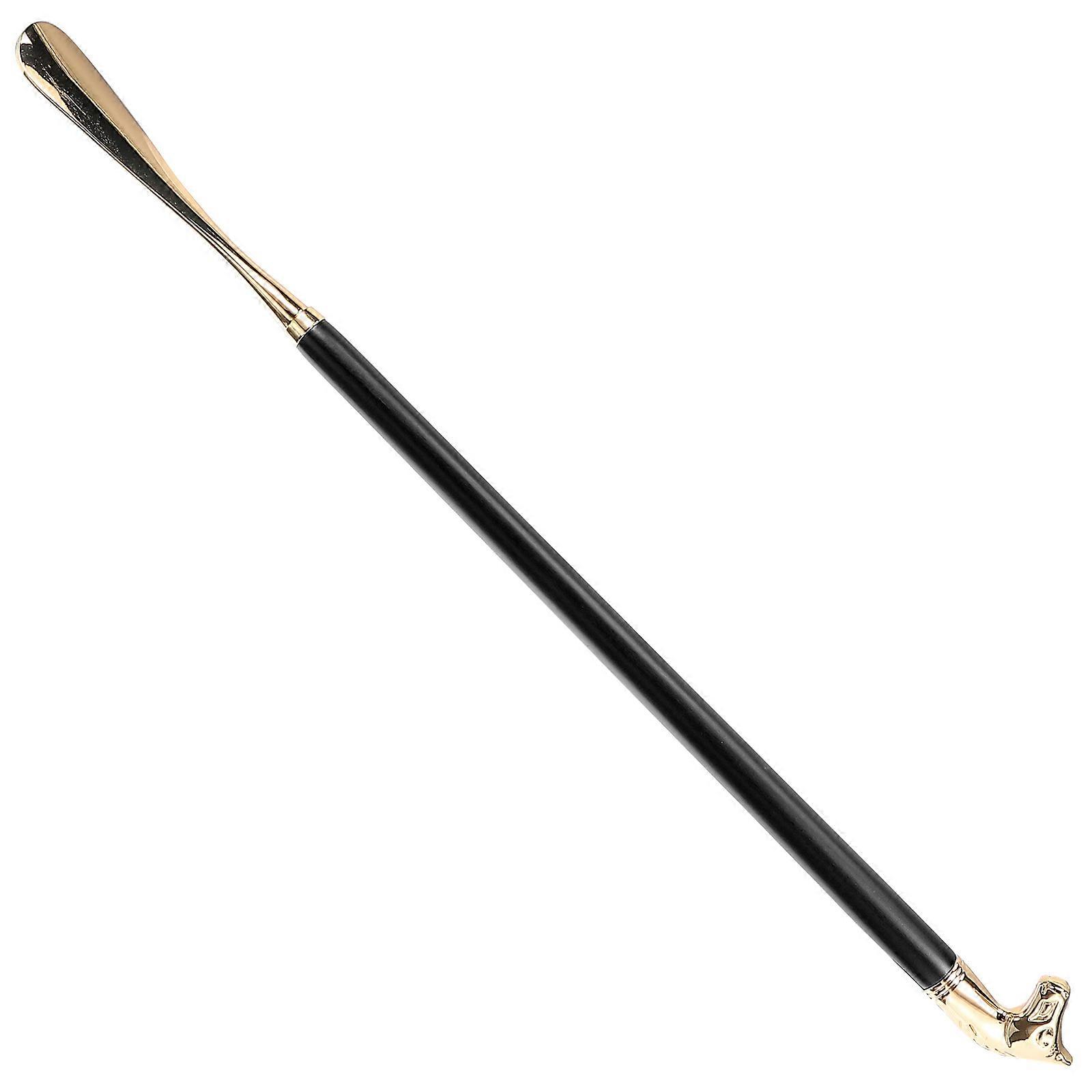 Black Long Handle Shoe Horn Ergonomic Shoe Lifter for Home Use 5Pcs